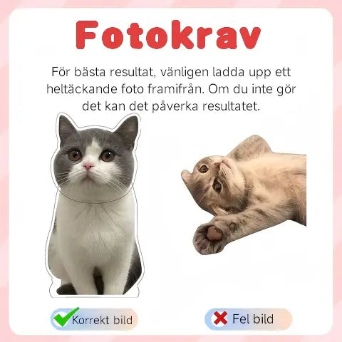 Anpassat akrylställ i transparent akryl, dekorativ souvenir, födelsedagspresent, husdjur (katt och hund), nyckelring, animefigur och seriefigur.