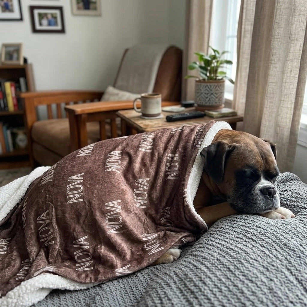 [Personlig] Skräddarsydd Pläd för Husdjur med Namn 🐾