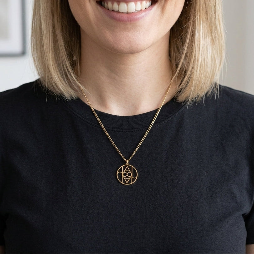 Personligt Namnhalsband Med Skräddarsydd Logotyp