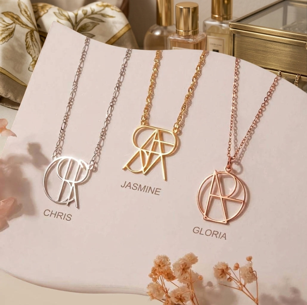 Personligt Namnhalsband Med Skräddarsydd Logotyp