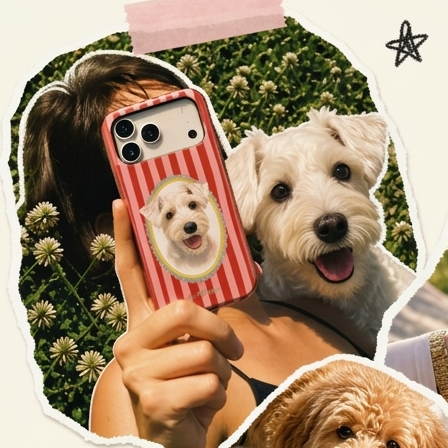 Personligt Mobilskal med Foto & Namn – För Hund & Katt
