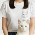 Personlig T-shirt med husdjursmotiv – Skräddarsytt foto i elegant svartvit stil