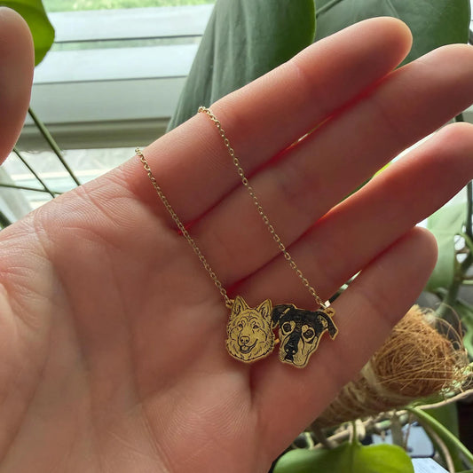Personligt halsband med ditt husdjurs porträtt