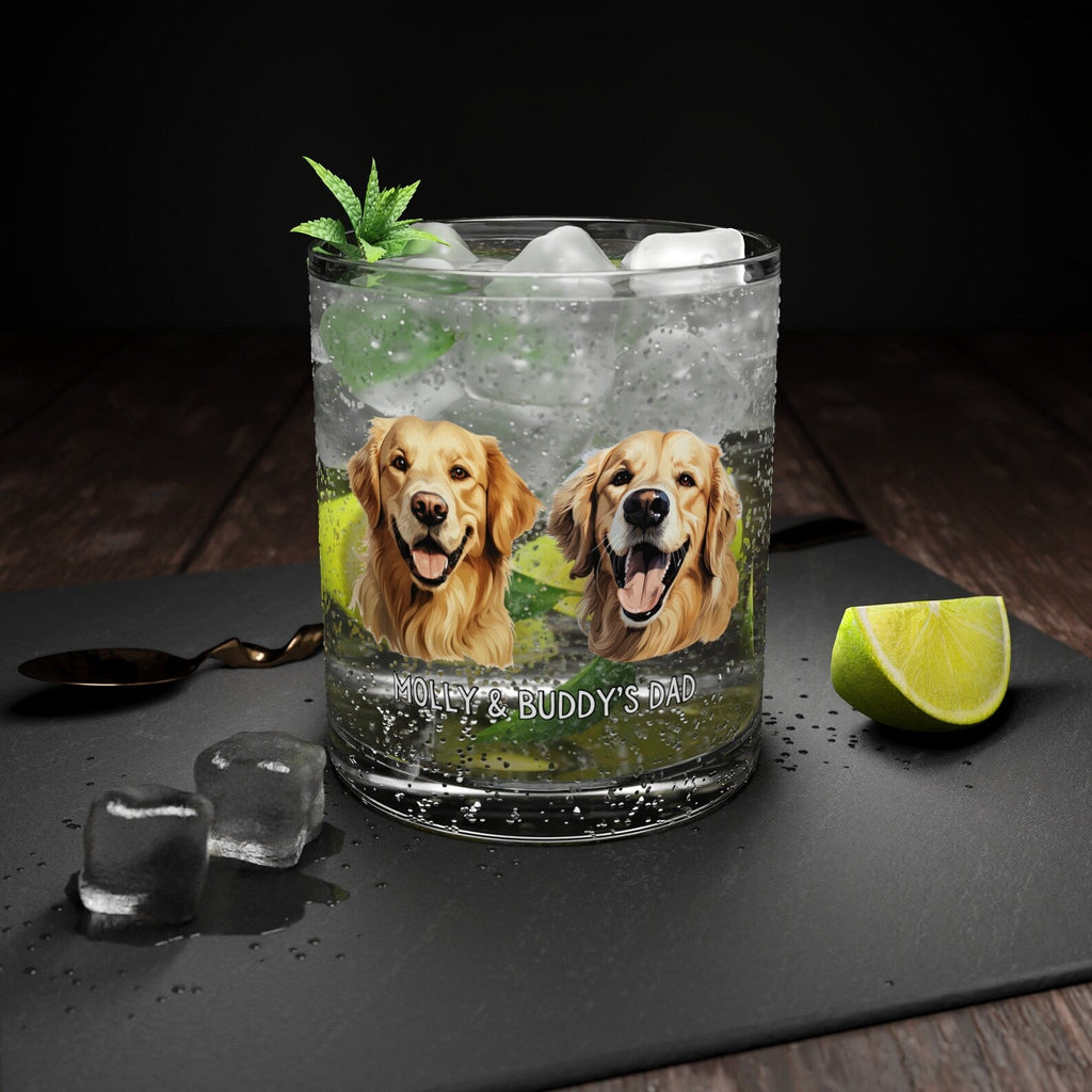 Personligt whiskyglas med foto & namn – Perfekt present till hund- och kattägare