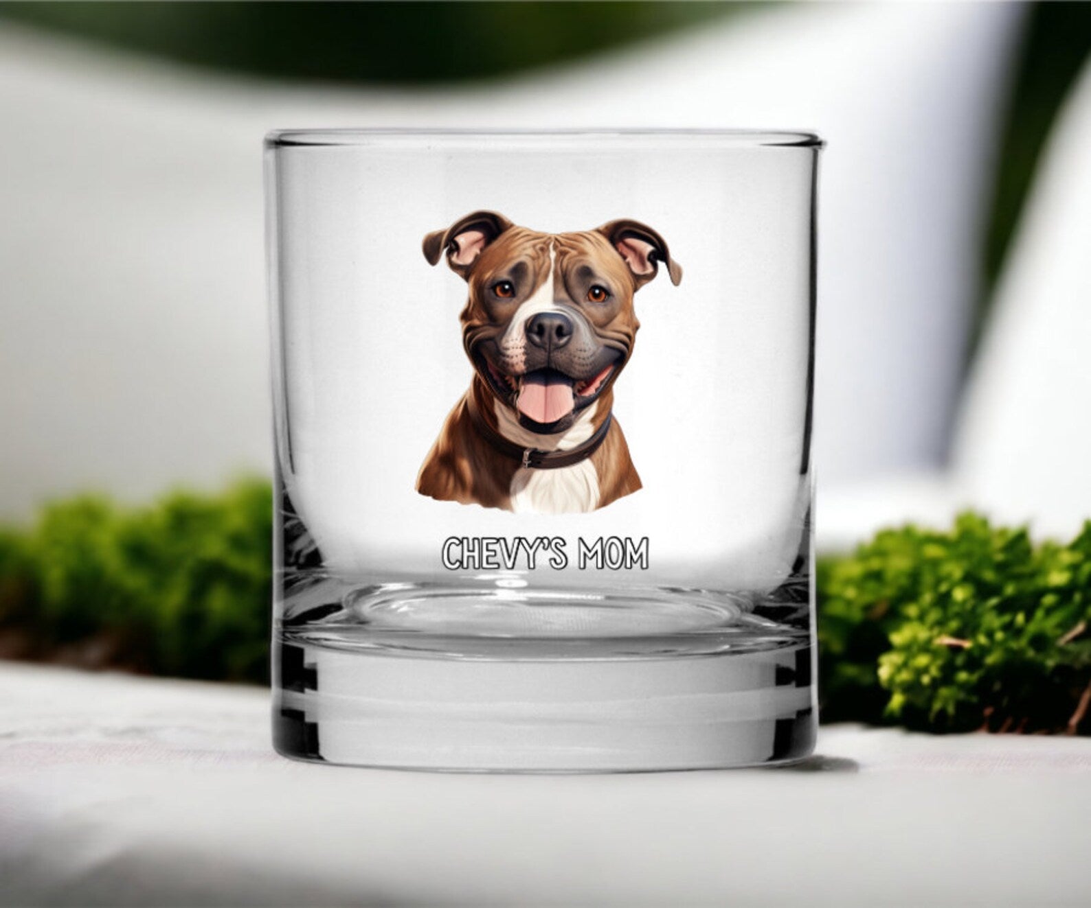 Personligt whiskyglas med foto & namn – Perfekt present till hund- och kattägare