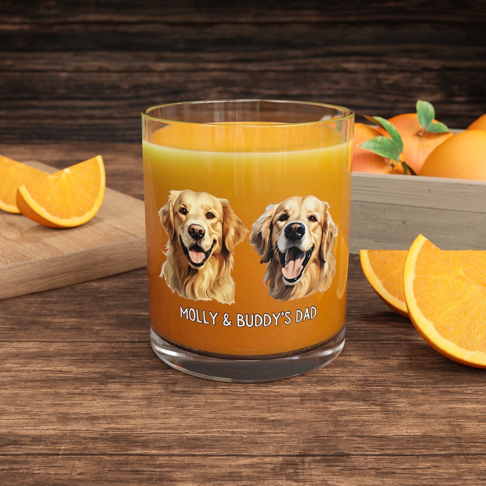 Personligt whiskyglas med foto & namn – Perfekt present till hund- och kattägare