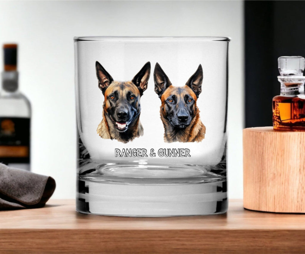 Personligt whiskyglas med foto & namn – Perfekt present till hund- och kattägare