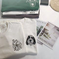 New Arrival! Personlig broderad T-shirt – Skräddarsytt foto av din hund & katt