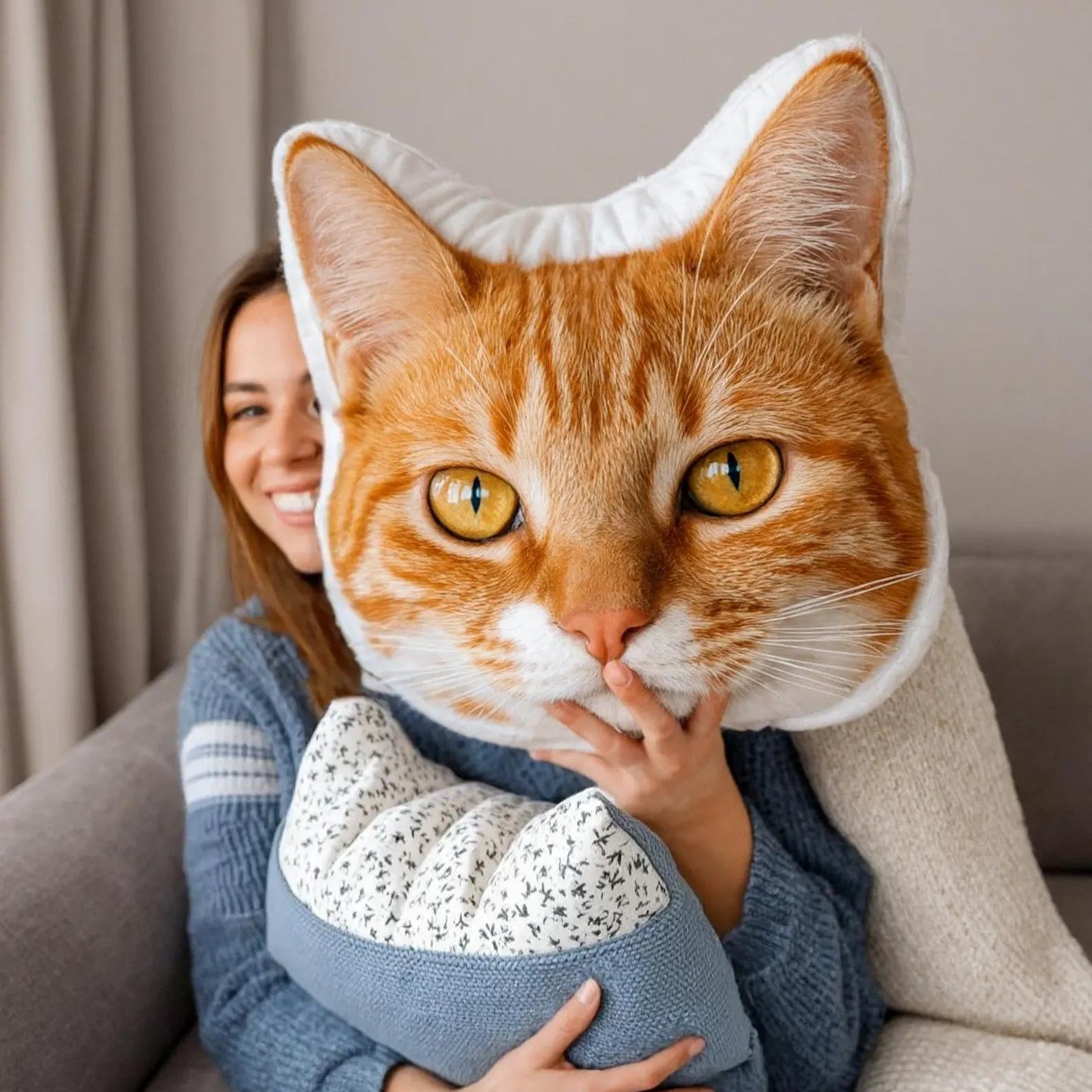 Personlig Husdjurskudde med eget foto