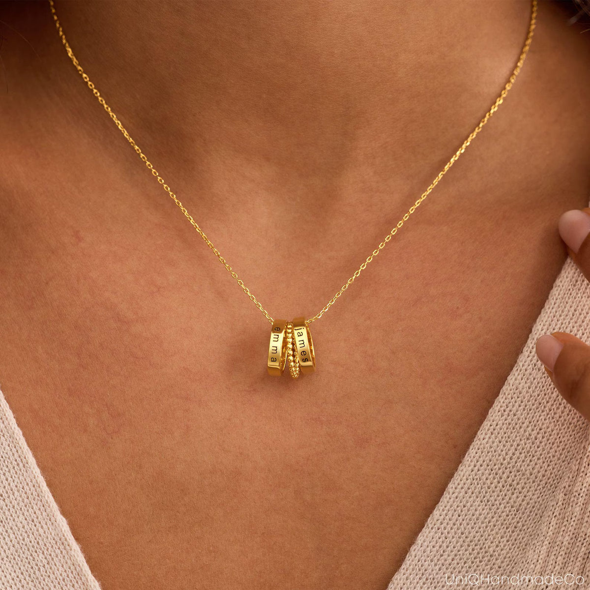 Personligt Cirkelhalsband Med Namn