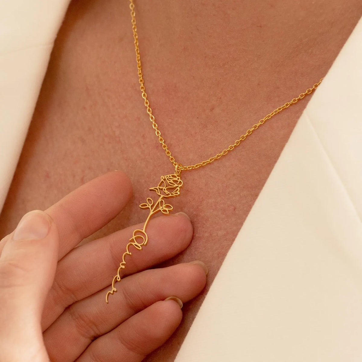 Månadsblomma Halsband – Över 50 Olika Blommor! ✨🌸