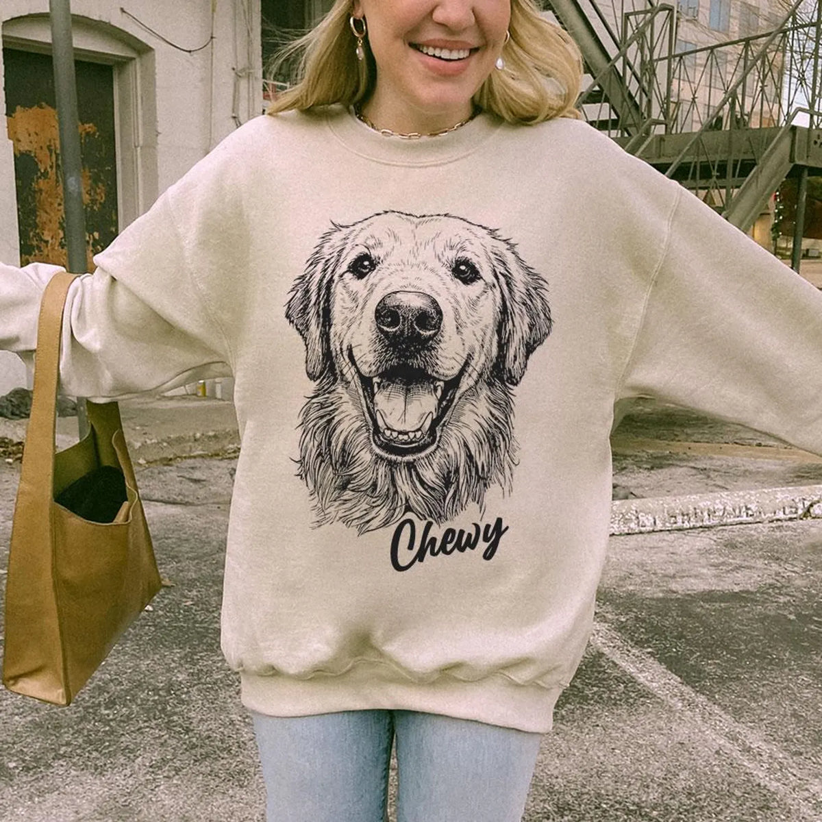 Personlig T-shirt med Husdjursporträtt – Skapad från Ditt Foto